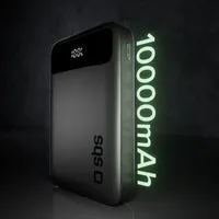 SBS Powerbank 10000mAh 20W LCD für iPhone Android Schnellladung