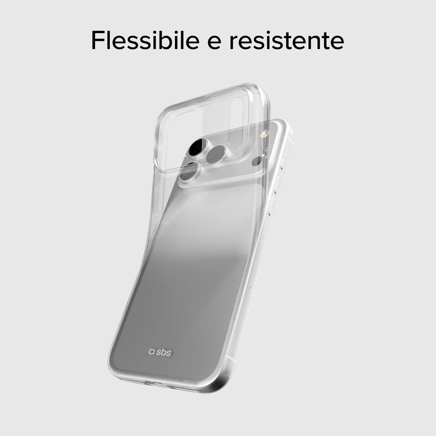 SBS Skinny iPhone 17 Pro Max Hülle transparent dünn