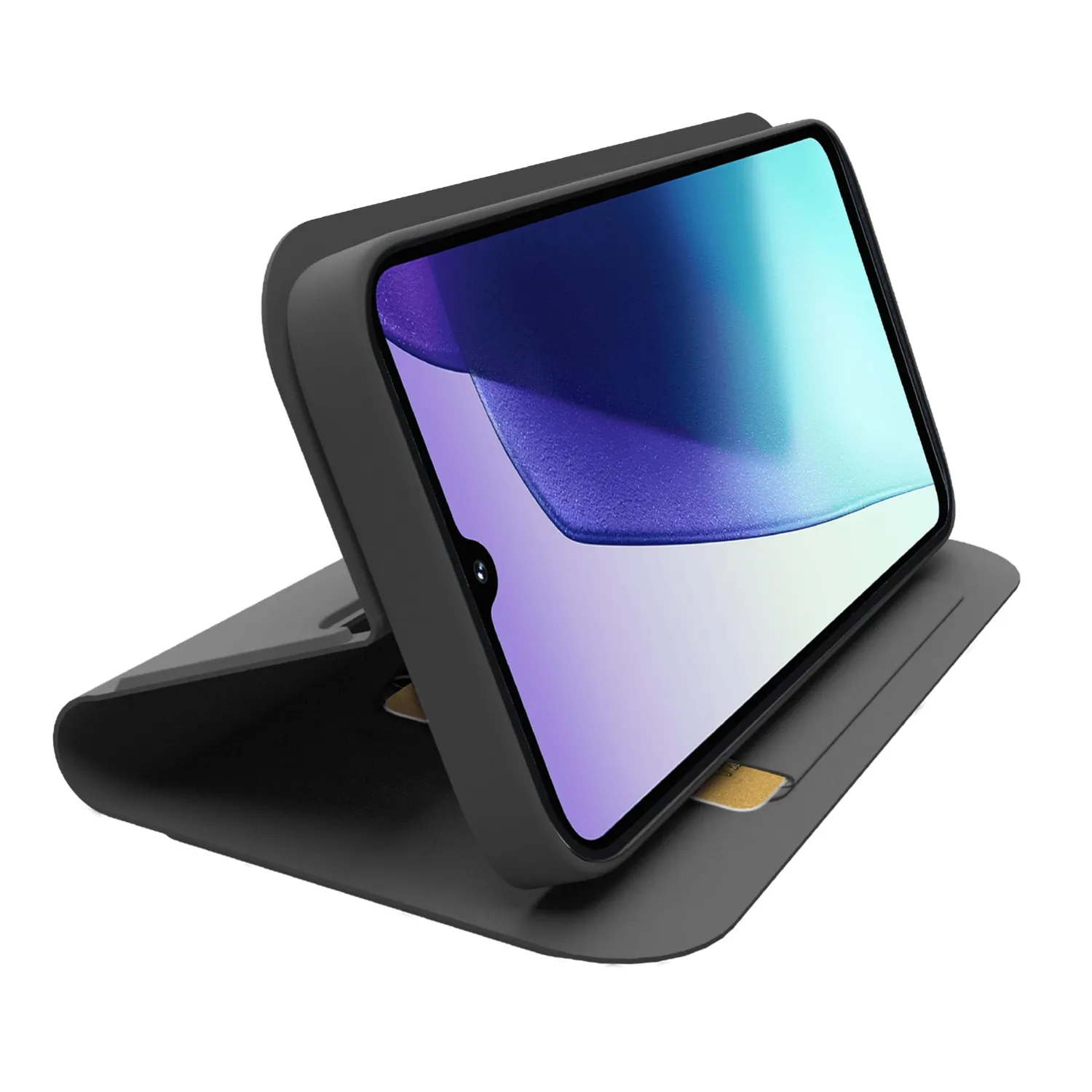 SBS Wallet Smooth Xiaomi Redmi 14C Hülle Schwarz Stand