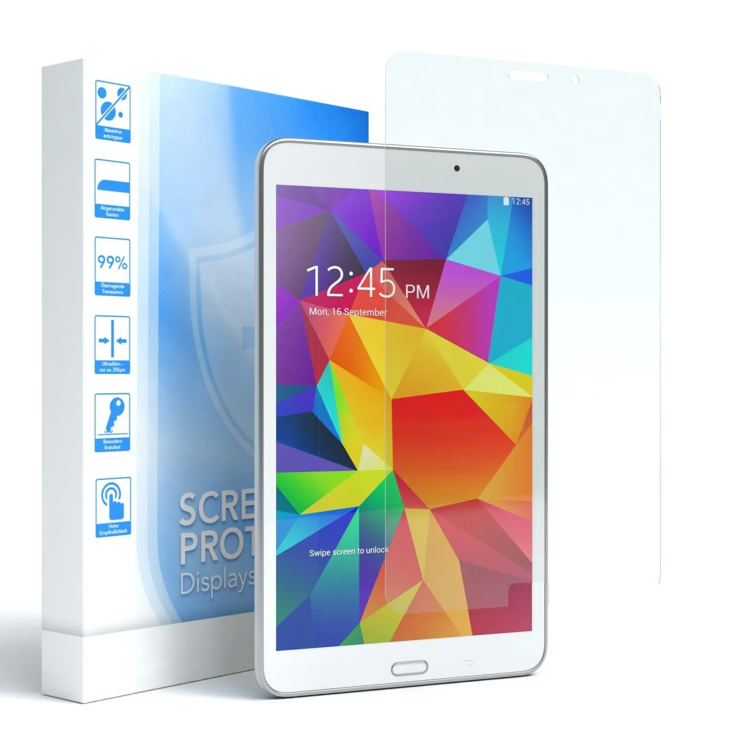 EAZY CASE Galaxy Tab 4 8.0 Glasfolie transparent 9H