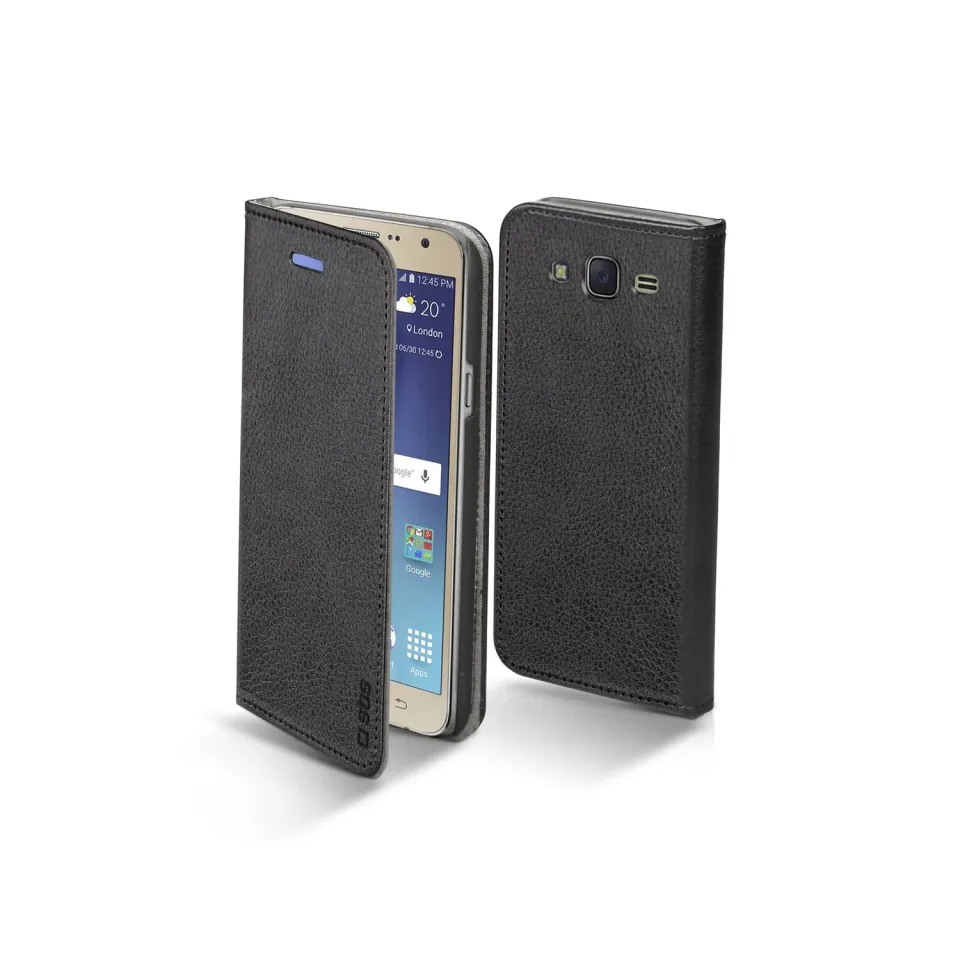 SBS Book Samsung Galaxy J7 2016 Hülle Schwarz Magnetverschluss
