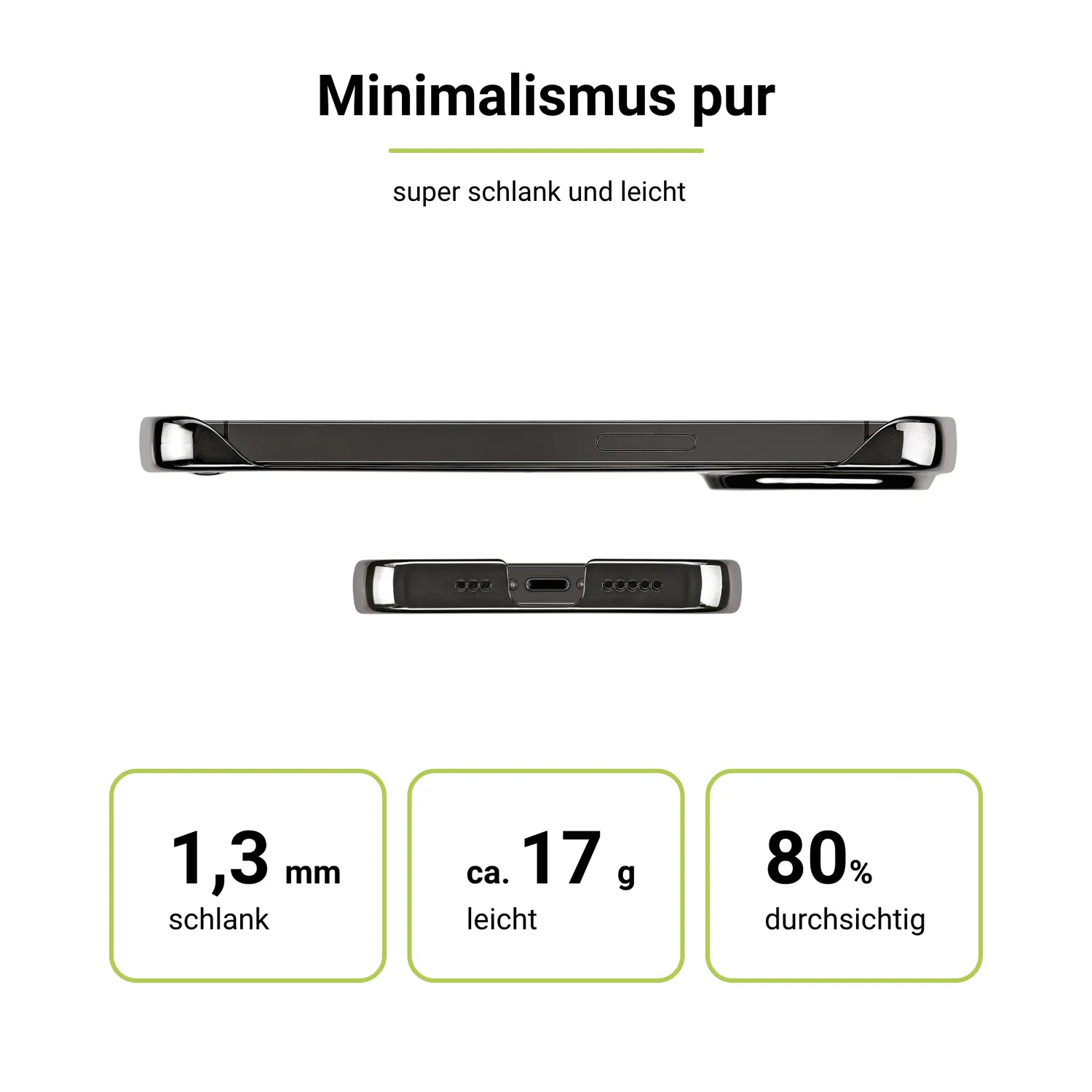 Artwizz MazingClip iPhone 14 Pro Clip-Hülle transparent