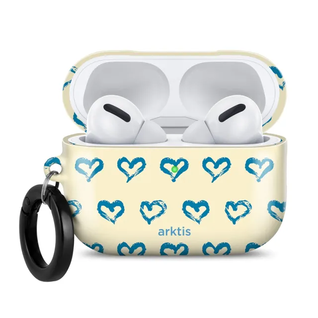 arktis Blue Hearts Hülle für AirPods Pro 3 kabellos