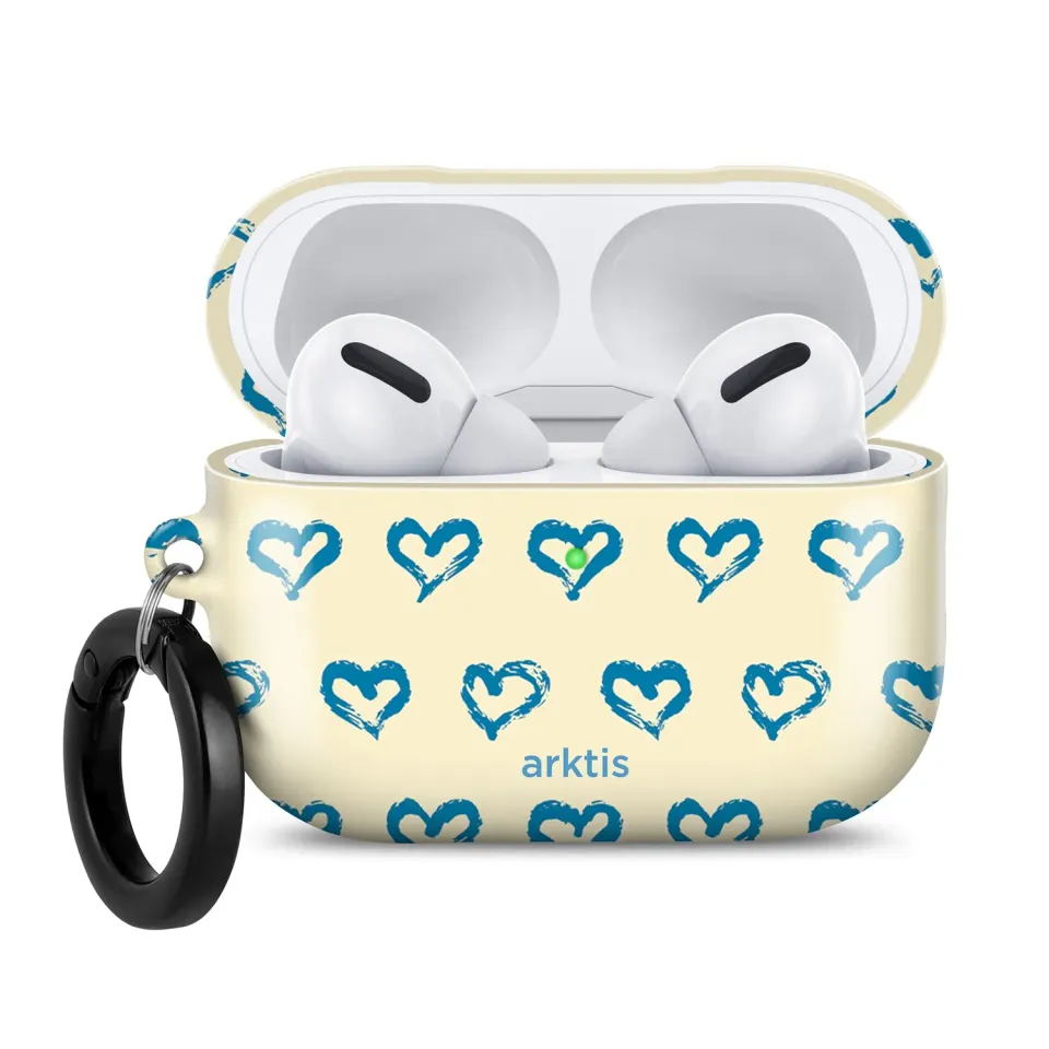 arktis Blue Hearts Hülle für AirPods Pro 3 kabellos