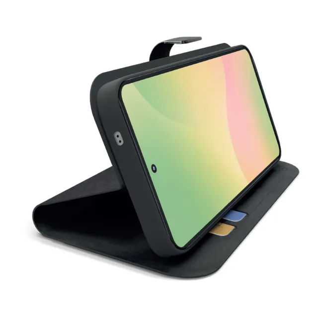 SBS Wallet Smooth Samsung A36 A56 Handyhülle schwarz Stand