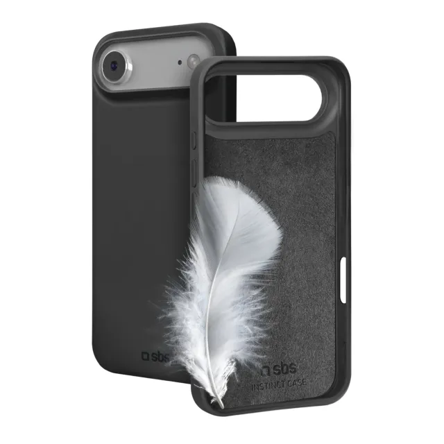 SBS Instinct iPhone Air Hülle schwarz Mikrofaser