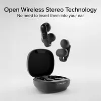 SBS OWS Clip Kopfhörer offen Bluetooth Touch schwarz