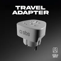 SBS Schuko Reiseadapter universal 2500W