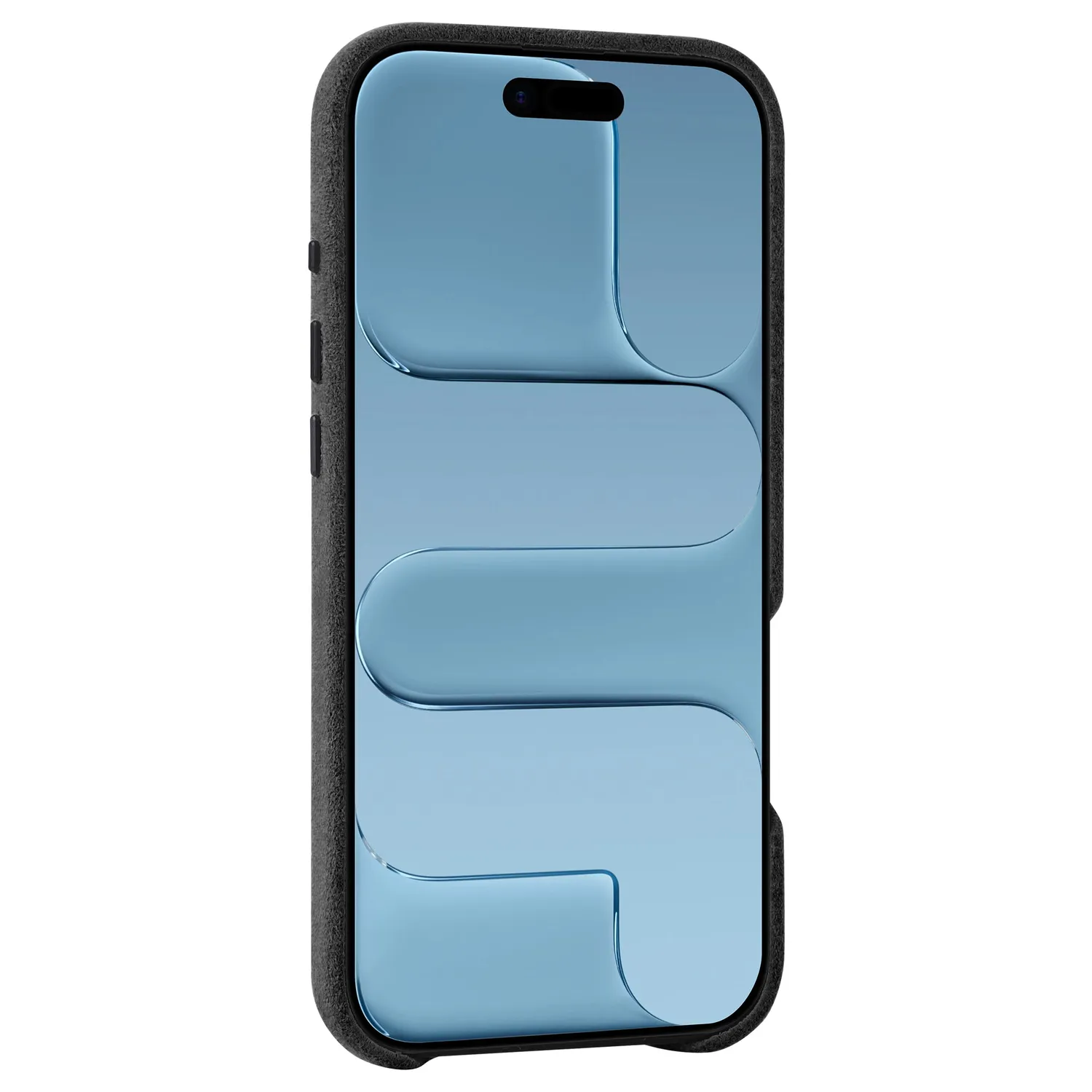 arktis Alcantara Hülle iPhone Air schwarz MagSafe