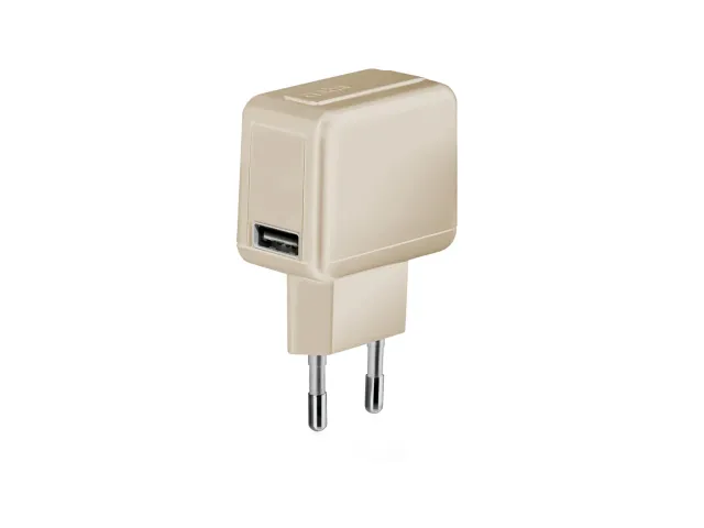 SBS Gold Collection Reise-Ladegerät USB 1A gold