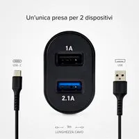 SBS Reise-Ladeset USB-C Ladekabel 1m 2,1A