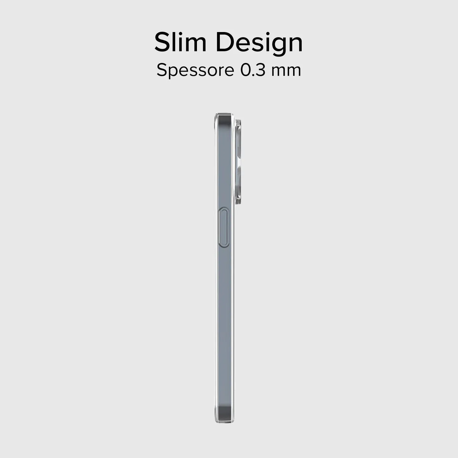 SBS Skinny iPhone 15 Pro Handyhülle Transparent dünn