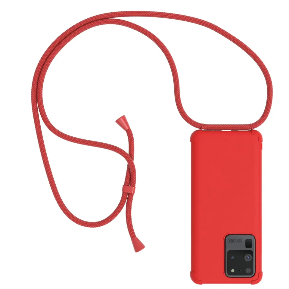 EAZY CASE Galaxy S20 Ultra Handykette Hülle Band Rot
