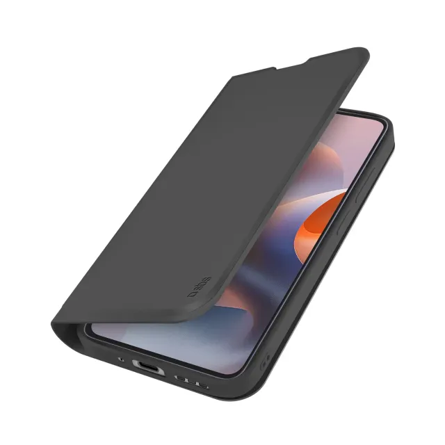 SBS Wallet Smooth Motorola G86 Hülle schwarz Stand
