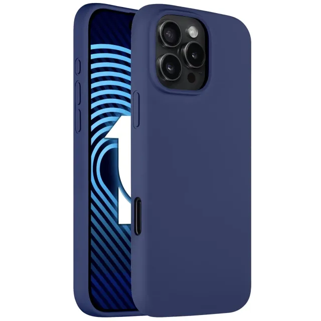 arktis Silikon iPhone 16 Pro Max Case Marineblau Dünn