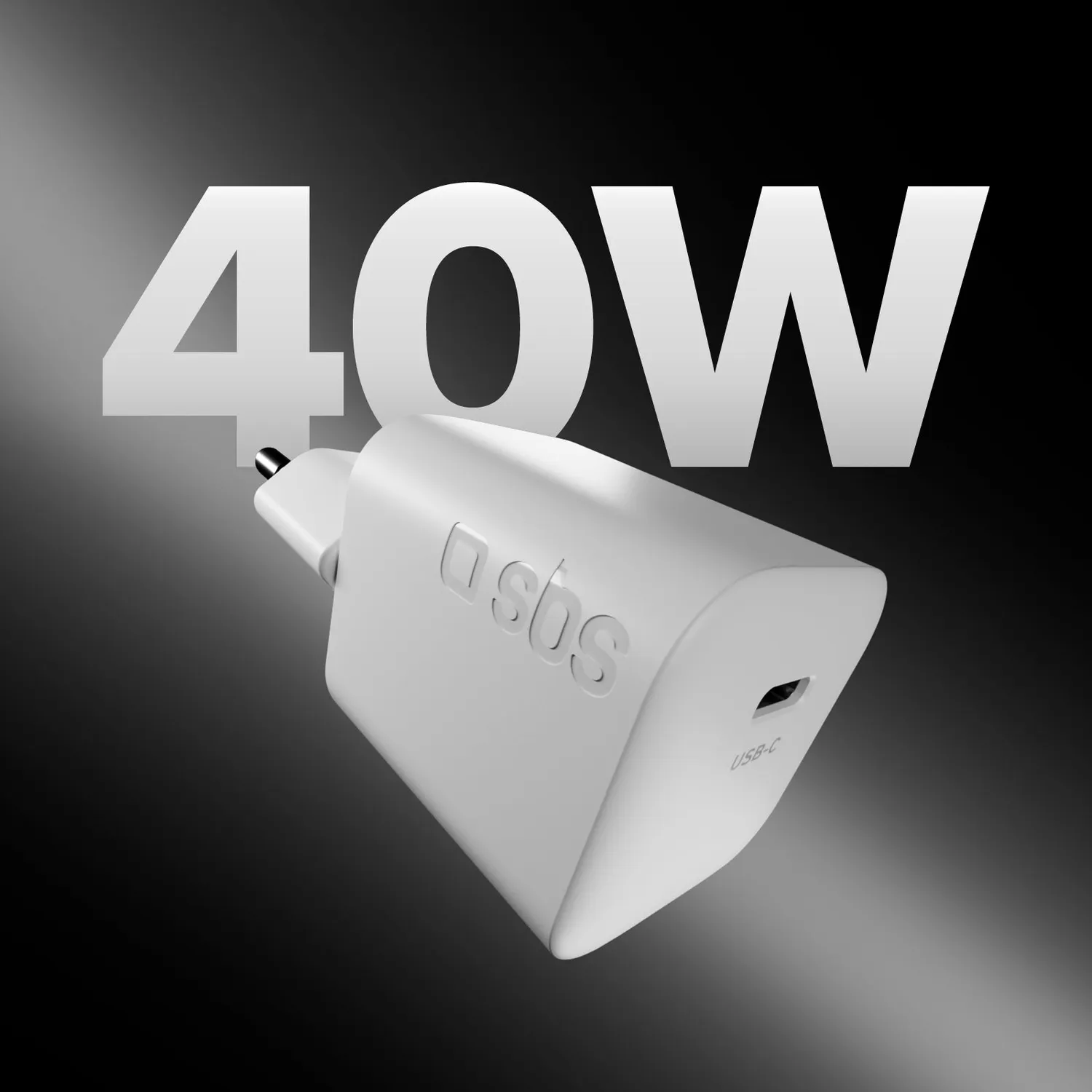 SBS 40W GaN Ladegerät + USB-C Kabel 1,5m Set