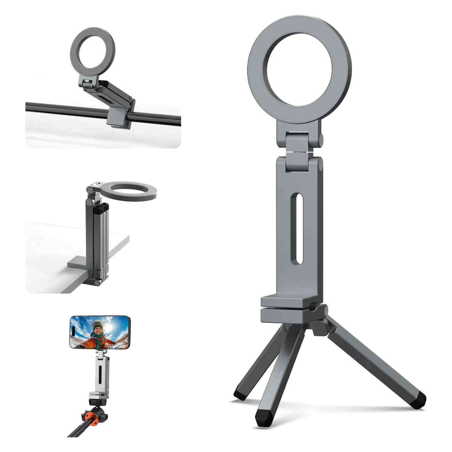 arktis Tripod 360 iPhone MagSafe Halterung schwarz