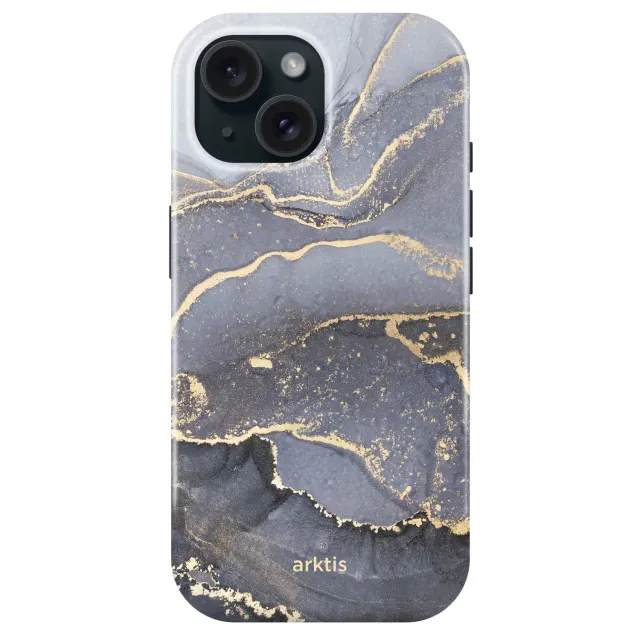 arktis Fashion Case iPhone 14 Hülle Dusty Marble MagSafe