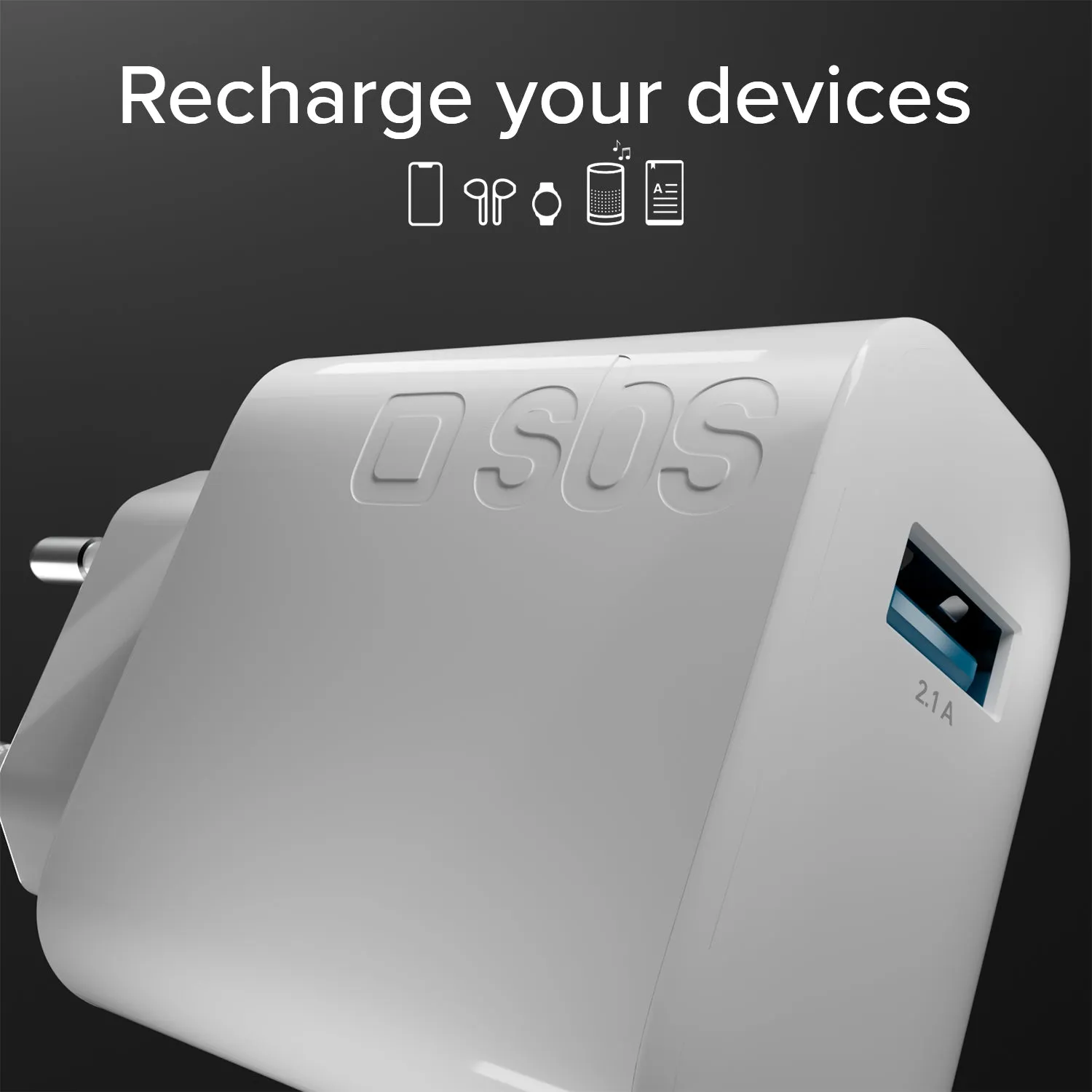 SBS 10W Intelligent Charge USB-Ladegerät 2.1A Schnellladung