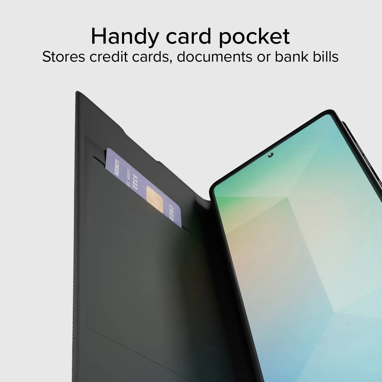 SBS Wallet Smooth S25 Ultra Klapphülle Schwarz Stand