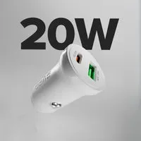 SBS 20W Autoladegerät USB-C PD + USB-A Dual Power Delivery