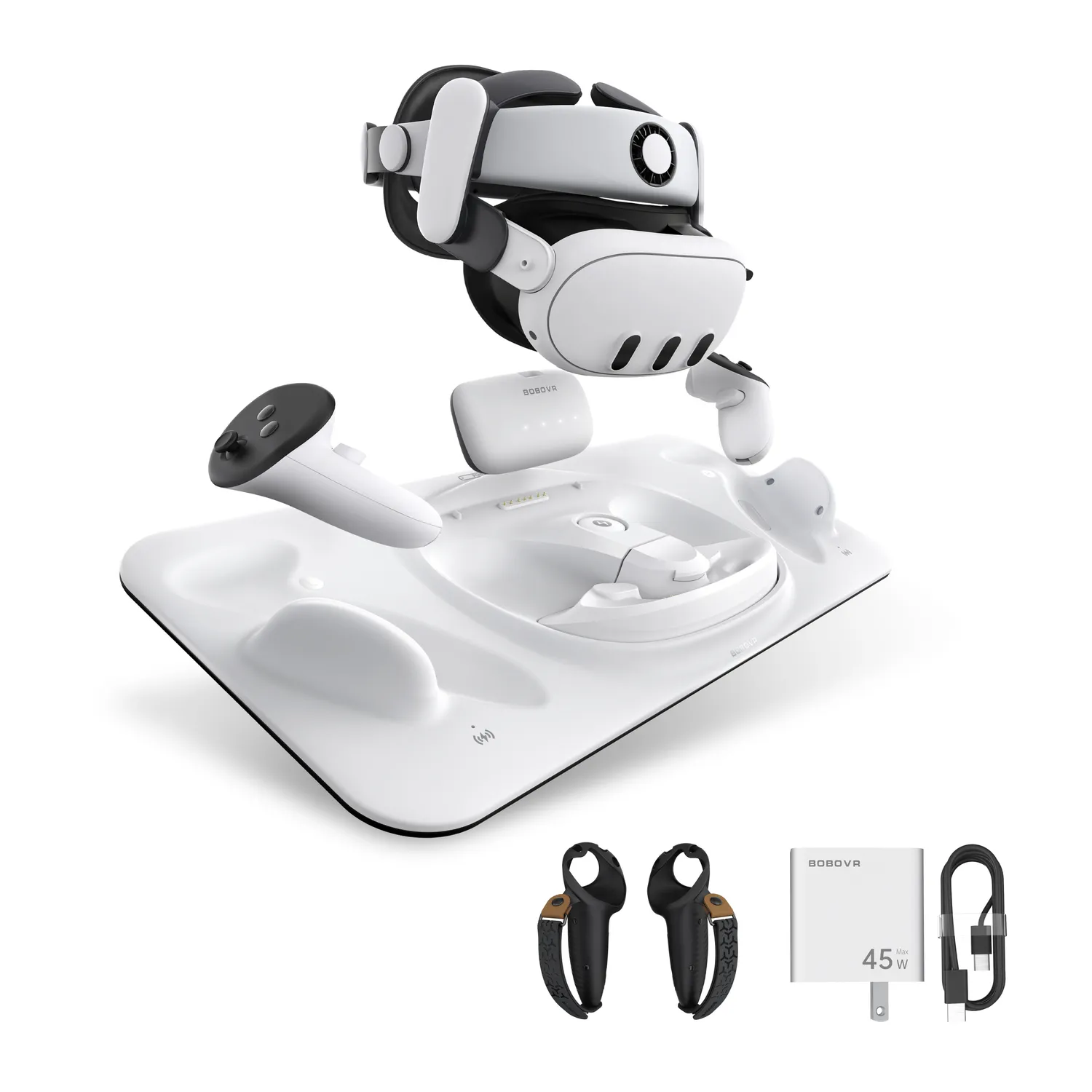 BOBOVR D3 Ladestation für Quest 3 ohne Netzteil 3-in-1