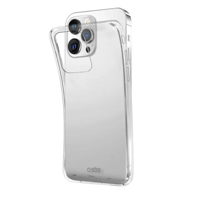 SBS Skinny iPhone 13 Pro Hülle Transparent dünn