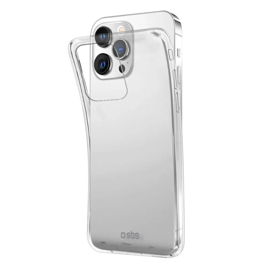 SBS Skinny iPhone 13 Pro Hülle Transparent dünn