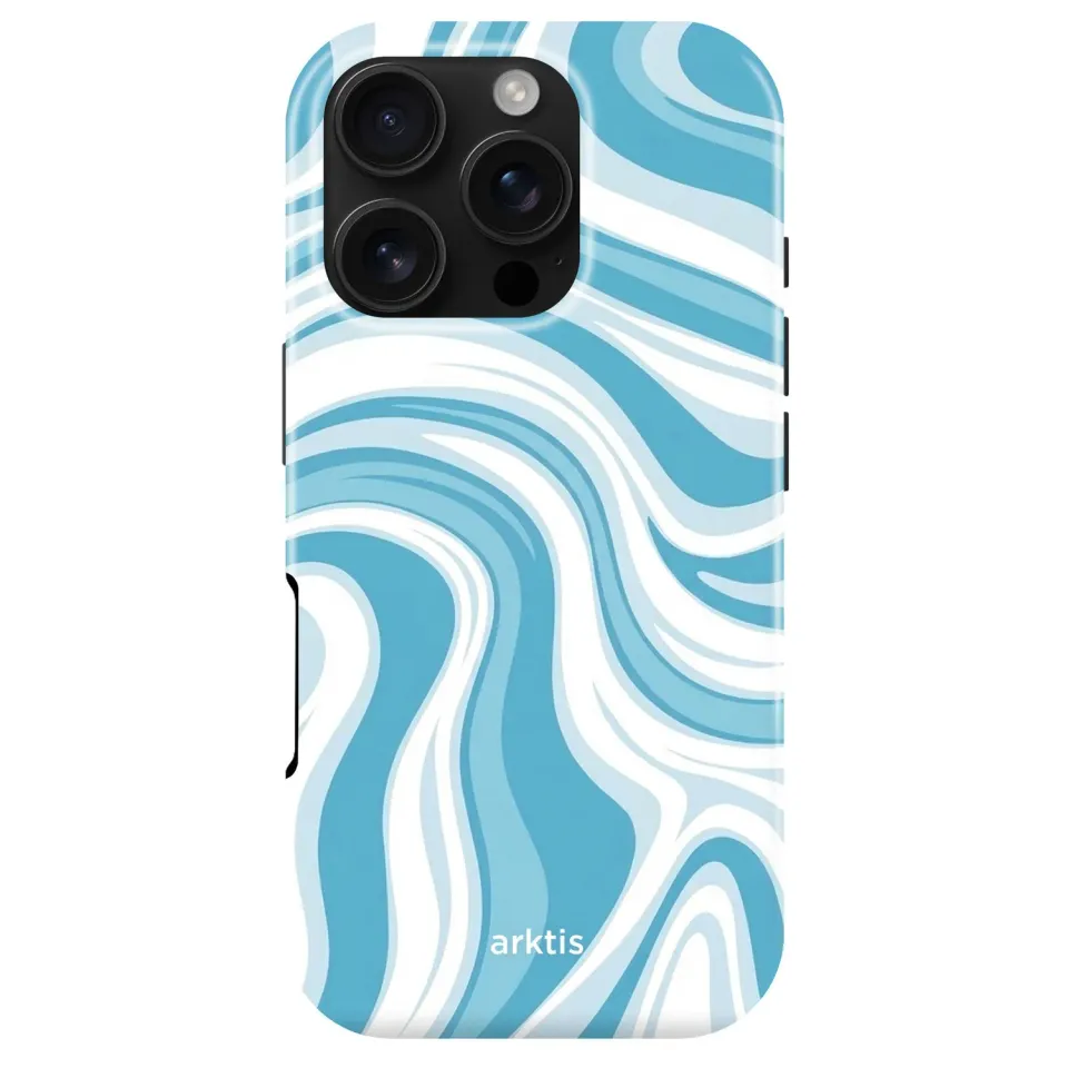 arktis Blue Lagoon iPhone 16 Pro Hülle MagSafe Print