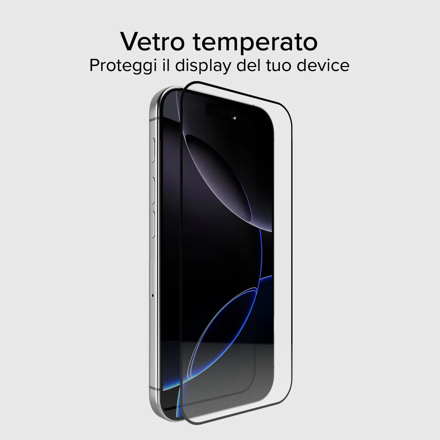SBS Panzerglas für iPhone 16 Pro Max Schwarz Full Cover