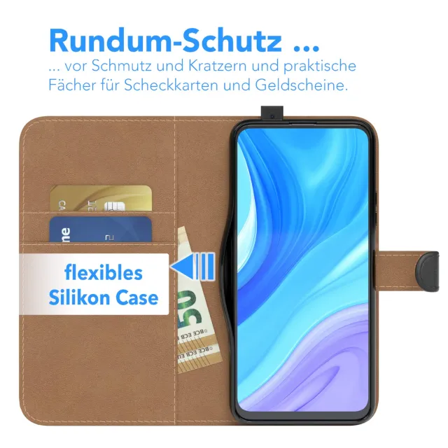 EAZY CASE Book P Smart Pro Handyhülle Schwarz Klappbar