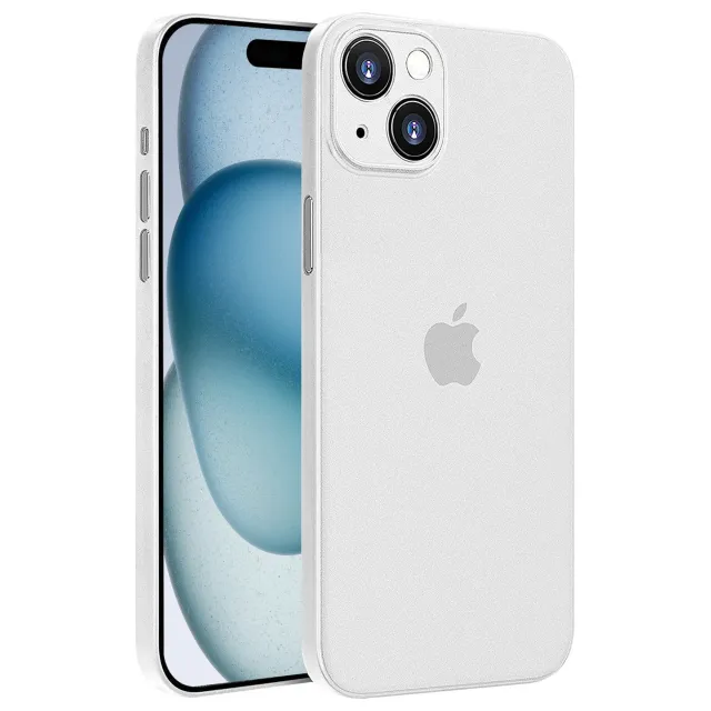 arktis ULTRADÜNN iPhone 15 Plus Hülle Weiß-Transparent 0,3mm