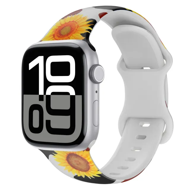 arktisband Sunflower Apple Watch Armband Silikon Print