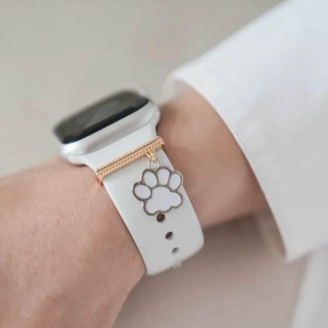 arktisband White Paw Apple Watch Charm gold Edelstahl