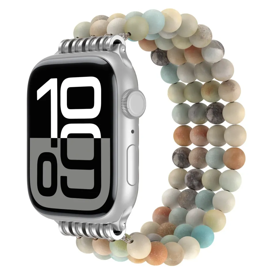 arktisband Ocean Spirit Apple Watch Armband Amazonit-Perlen 49/46/45/44 mm