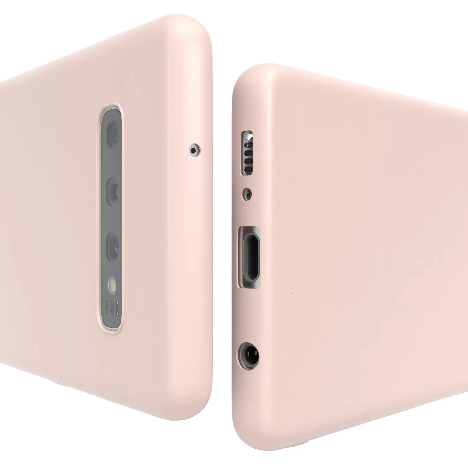 EAZY CASE Galaxy S10 Plus Silikonhülle hellrosa 0,8 mm