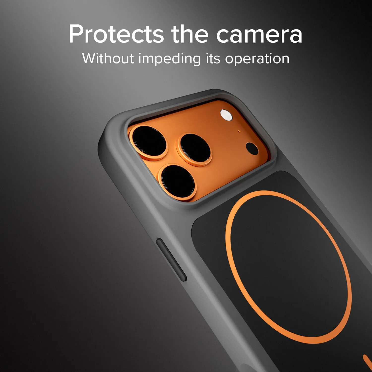 SBS Core D3O MagSafe Hülle iPhone 17 Pro Orange-Schwarz