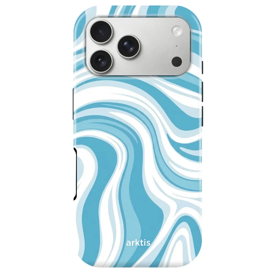 arktis iPhone 18 Pro Max Hülle Blue Lagoon MagSafe Print