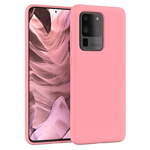 EAZY CASE Nano Silikonhülle Galaxy S20 Ultra Rosa Kameraschutz
