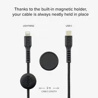 SBS USB-C Lightning Kabel 2m MFi magnetisch