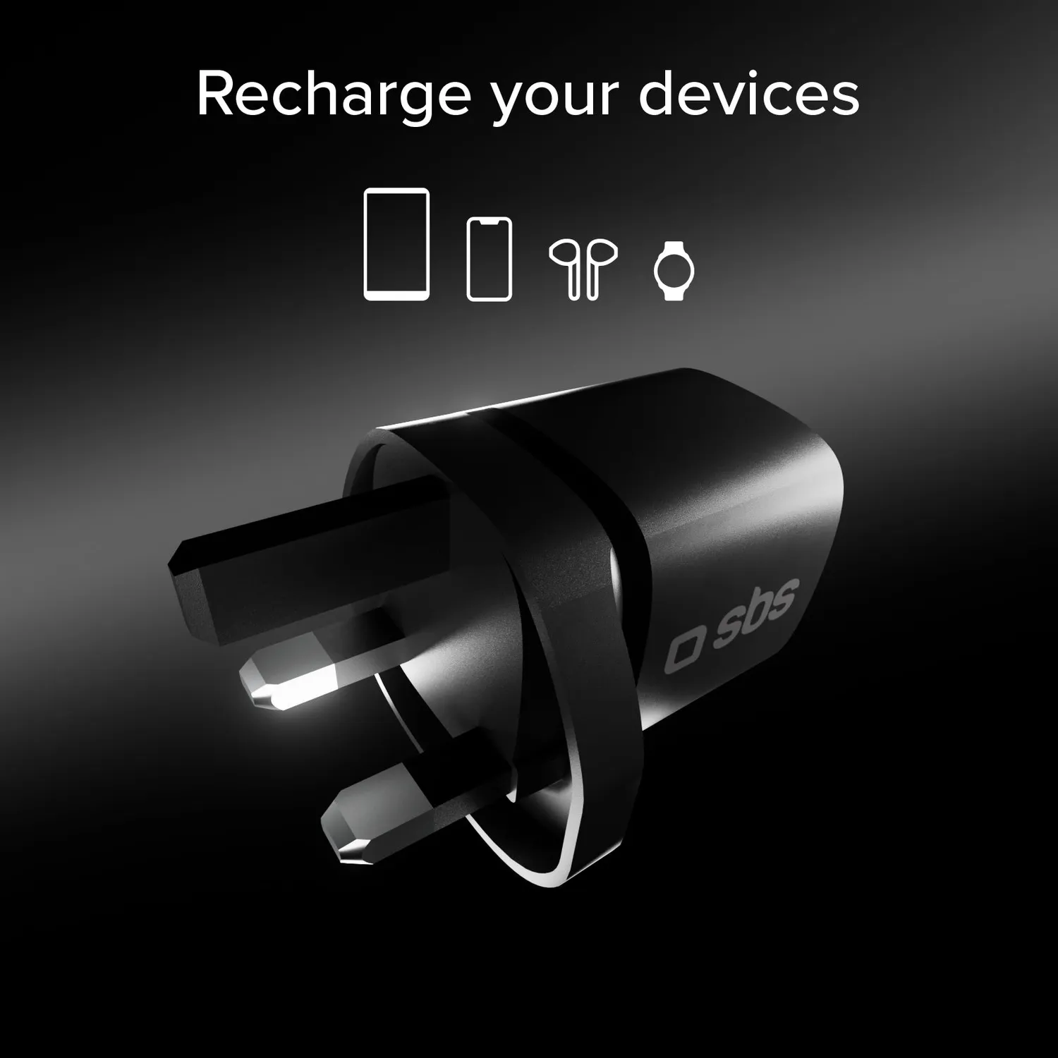 SBS USB-C Ladegerät 30W PD UK-Stecker Netzteil