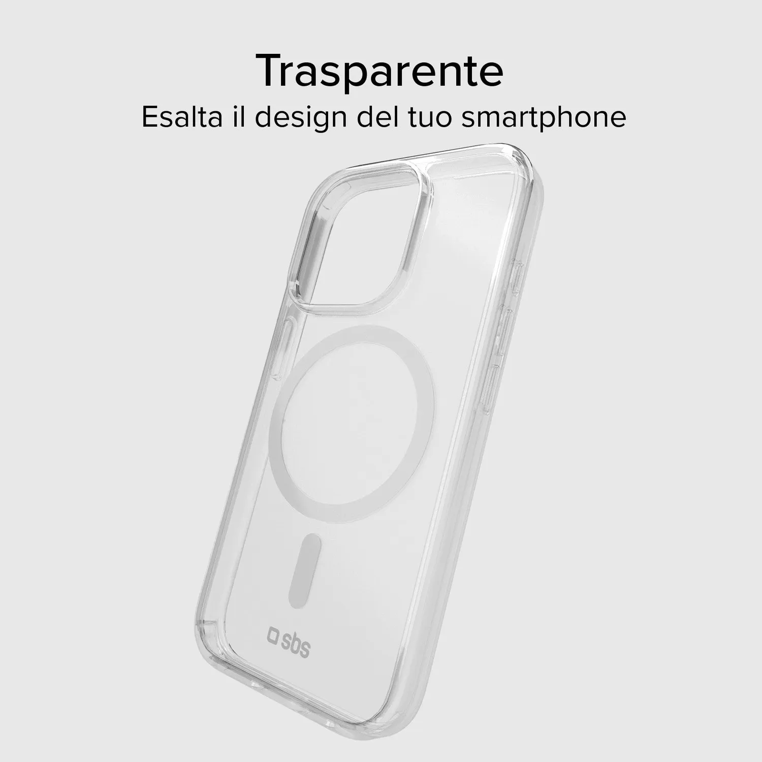 SBS iPhone 15 Pro Max Hülle transparent MagSafe