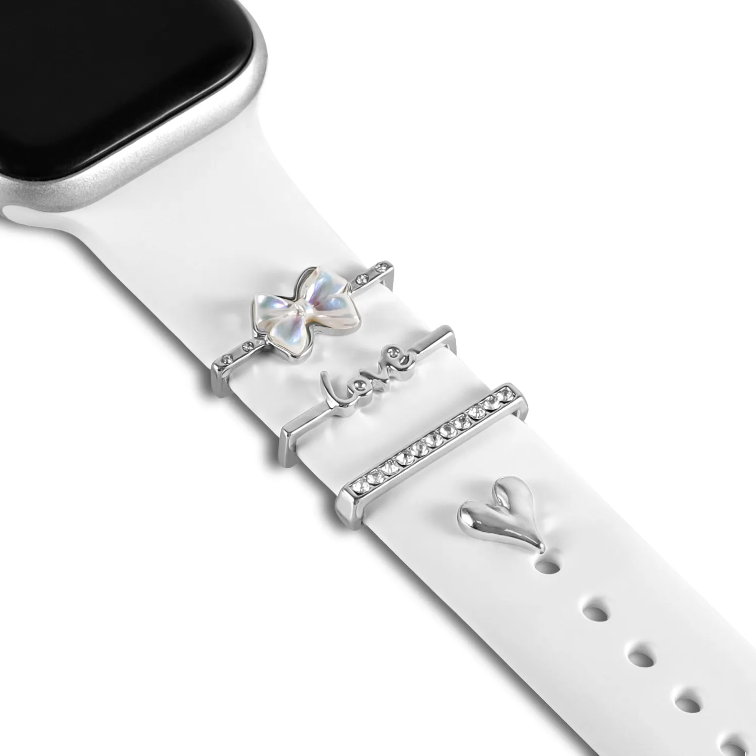 arktisband Love Bow Apple Watch Charm Gold Edelstahl