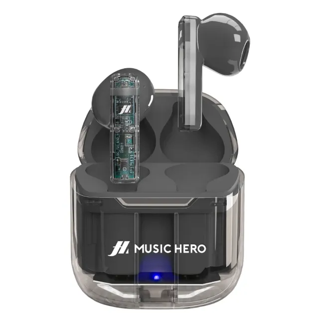 SBS Icy TWS Kopfhörer Schwarz transparent Bluetooth