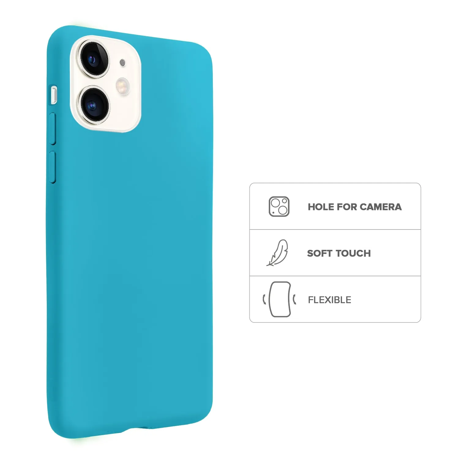 SBS Rainbow Apple iPhone 12 Mini Hülle bunt dünn