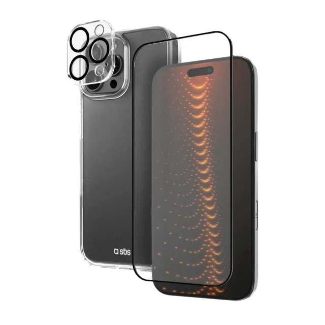 SBS D3O iPhone 16 Pro Max Schutzset 3-teilig