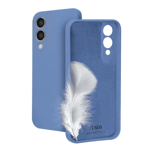 SBS Instinct Galaxy S25 Edge Hülle blau Mikrofaser