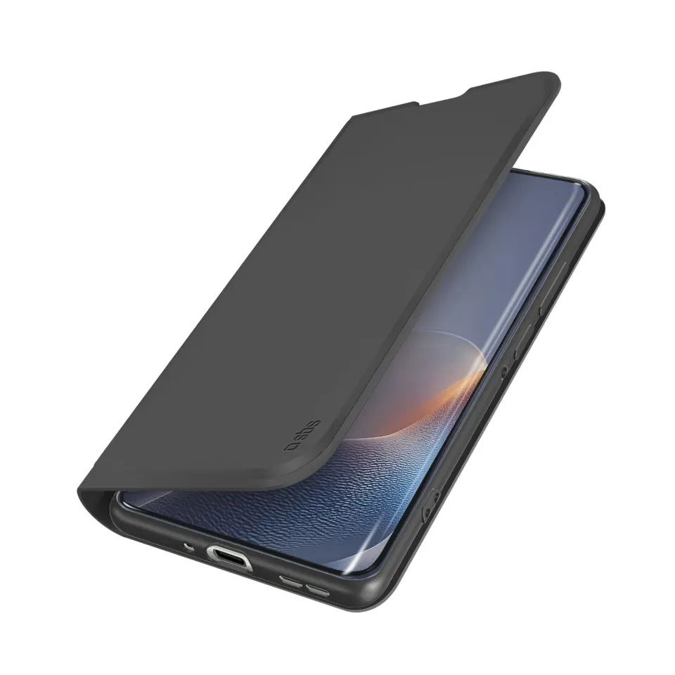 SBS Wallet Smooth Motorola Edge 60 Fusion Klapphülle Schwarz Stand