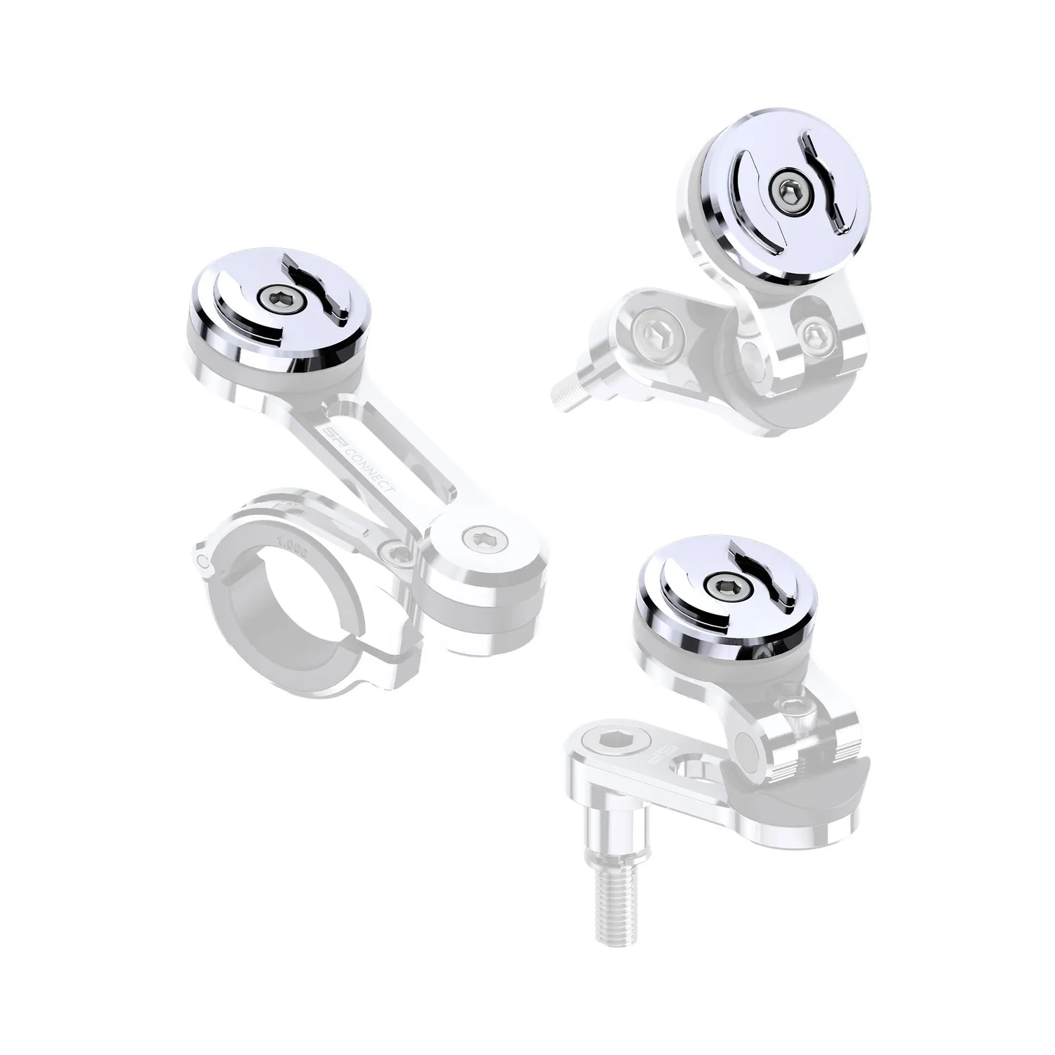 SP Connect SPC+ Chrome Barclamp Clutch Halterungskopf