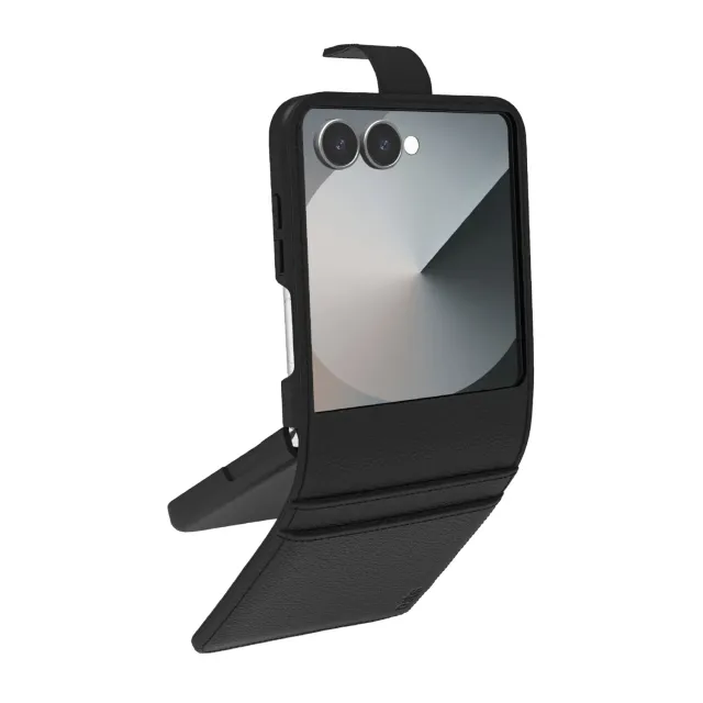 SBS Z Flip 7 Klapphülle Schwarz mit Kartenfach